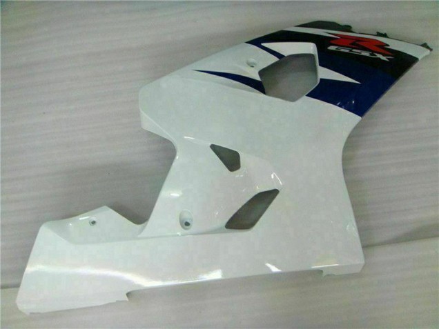 Billige Suzuki GSXR 600/750 Motorrad Verkleidung 2004-2005 - Weiss Blau Glanzendes Schwarz Rot