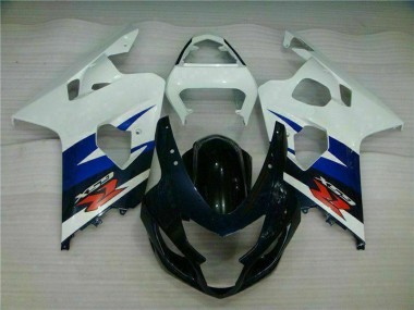 Billige Suzuki GSXR 600/750 Motorrad Verkleidung 2004-2005 - Weiss Blau Glanzendes Schwarz Rot