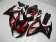 Billige Suzuki GSXR 600/750 Motorrad Verkleidung 2006-2007 - Rot Glanzendes Schwarz