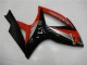 Billige Suzuki GSXR 600/750 Motorrad Verkleidung 2006-2007 - Rot Glanzendes Schwarz
