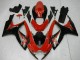 Billige Suzuki GSXR 600/750 Motorrad Verkleidung 2006-2007 - Rot Glanzendes Schwarz