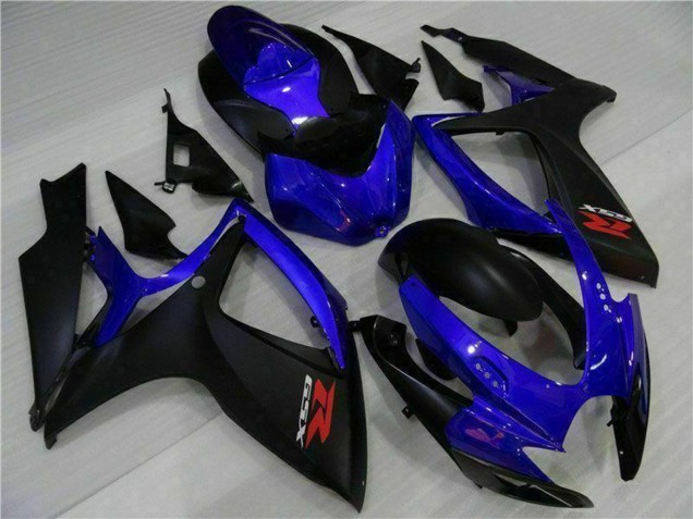 Billige Suzuki GSXR 600/750 Motorrad Verkleidung 2006-2007 - Blau Matt Schwarz Rot