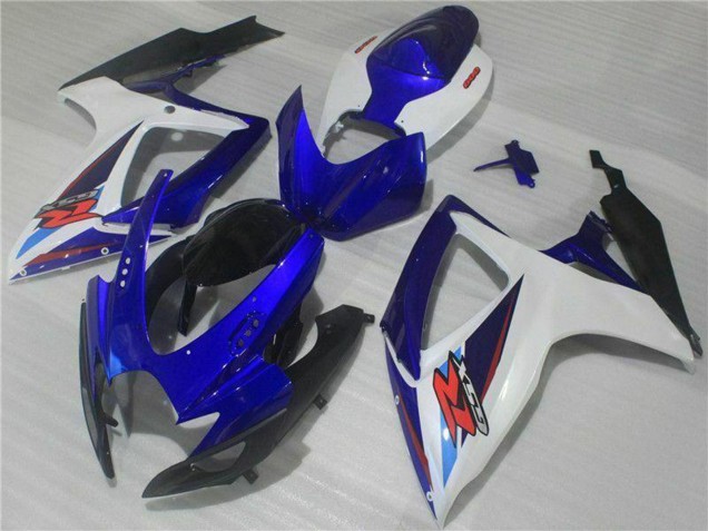 Billige Suzuki GSXR 600/750 Motorrad Verkleidung 2006-2007 - Weiss Blau Schwarz Rot