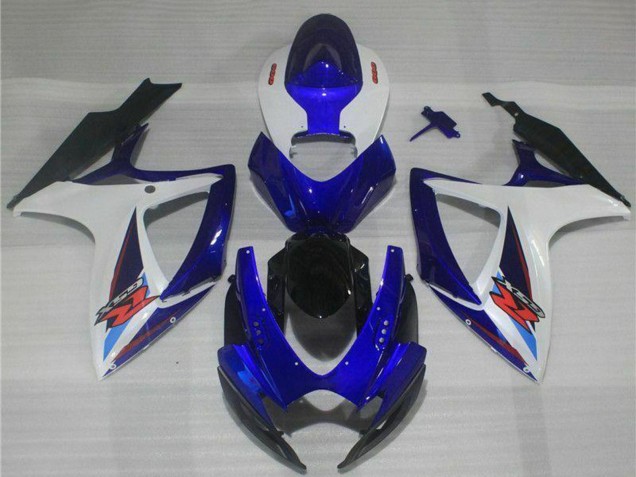 Billige Suzuki GSXR 600/750 Motorrad Verkleidung 2006-2007 - Weiss Blau Schwarz Rot