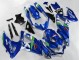 Billige Suzuki GSXR 600/750 Motorrad Verkleidung 2008-2010 - Blau Weiss Grun Schwarz