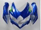 Billige Suzuki GSXR 600/750 Motorrad Verkleidung 2008-2010 - Blau Weiss Grun Schwarz