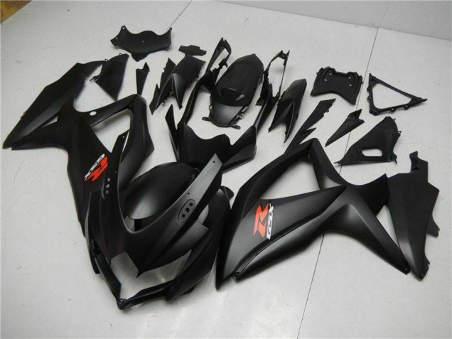 Billige Suzuki GSXR 600/750 Motorrad Verkleidung 2008-2010 - Matt Schwarz Rot