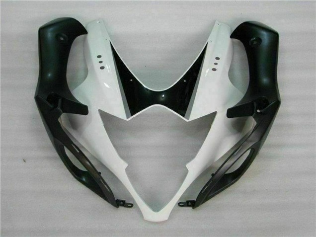 Billige Suzuki GSXR 1000 Motorrad Verkleidung 2005-2006 - Weiss Glanzendes Schwarz