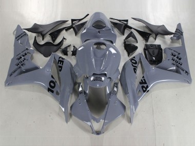 Billige Nardo Grau Schwarz Repsol 2007-2008 Honda CBR600RR Motorrad Verkleidung