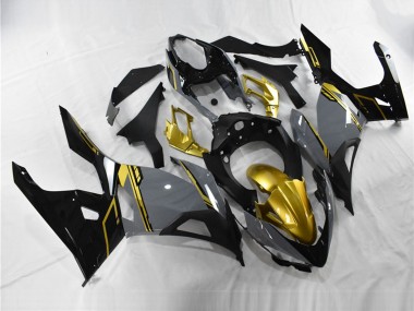Billige Nardo Grau Gold Schwarz 2018-2024 Kawasaki Ninja 400 Motorrad Verkleidung