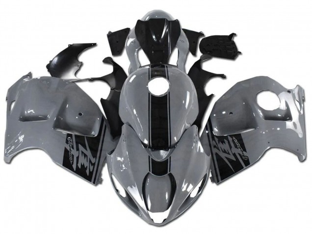 Billige Nardo Grau Schwarz 1996-2007 Suzuki GSXR 1300 Hayabusa Motorrad Verkleidung