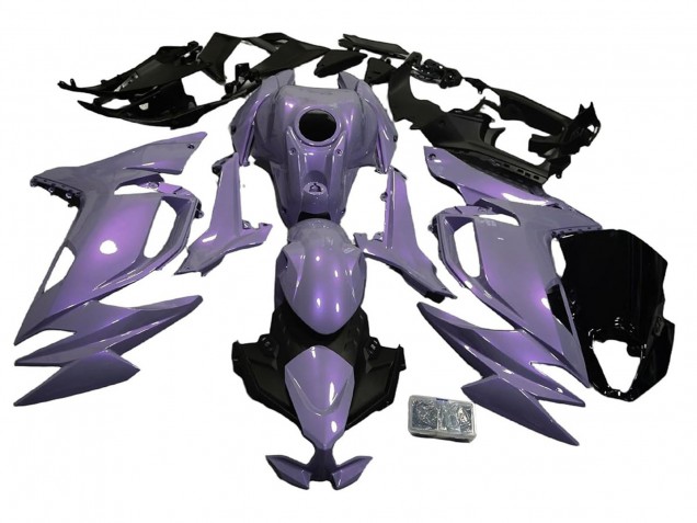 Billige Chameleon Grau Dazz Perl Lila 2020-2024 Kawasaki Ninja 650 EX650 Motorrad Verkleidung