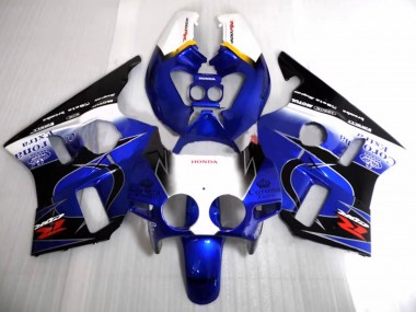 Billige Weiß Gelb Blau Glänzendes Schwarz Corona Motul 1987-1989 Honda CBR400RR NC23 Motorrad Verkleidung