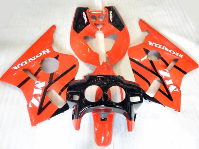 Billige Orange Glänzendes Schwarz 1987-1989 Honda CBR400RR NC23 Motorrad Verkleidung