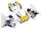 Billige Weiß Gelb Blau Rothmans 1987-1989 Honda CBR400RR NC23 Motorrad Verkleidung