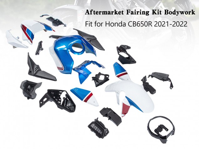 Billige Blau Rot Schwarz 2019-2022 Honda CB650R Motorrad Verkleidung