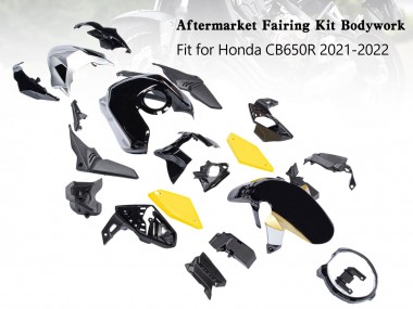 Billige Schwarz Gelb 2019-2022 Honda CB650R Motorrad Verkleidung