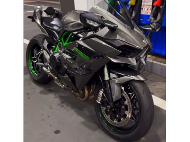Billige Grau 2015-2022 Kawasaki Ninja H2 Motorrad Verkleidung