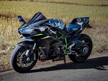 Billige Schwarz Blau Chamäleon Grün 2015-2022 Kawasaki Ninja H2 Motorrad Verkleidung
