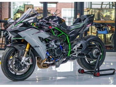 Billige Grau 2015-2022 Kawasaki Ninja H2 Motorrad Verkleidung