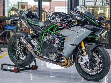 Billige Grau 2015-2022 Kawasaki Ninja H2 Motorrad Verkleidung