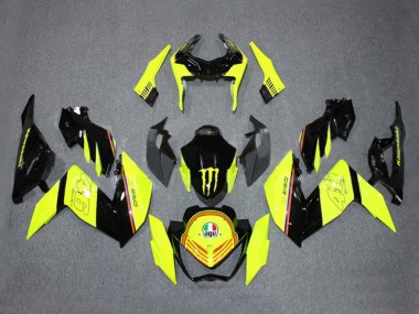 Billige Gelb Glänzendes Schwarz Monster 2015-2016 Kawasaki Z250/Z300 Motorrad Verkleidung