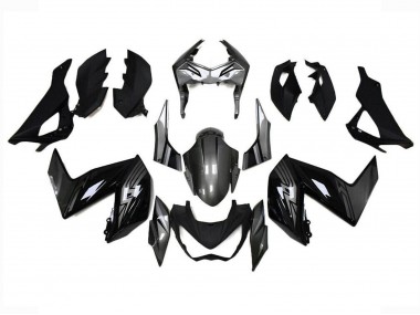 Billige Glänzendes Schwarz Grau 2015-2016 Kawasaki Z250/Z300 Motorrad Verkleidung