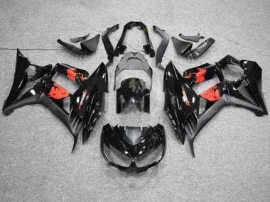 Billige Glänzendes Schwarz Matt Schwarz Red Bull 2010-2016 Kawasaki Z1000SX Motorrad Verkleidung