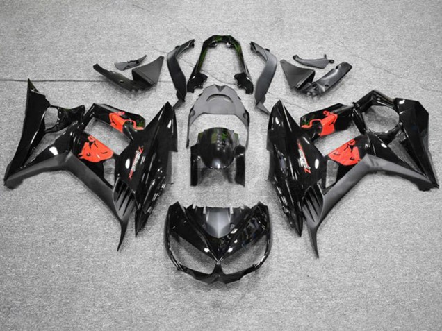 Billige Glänzendes Schwarz Matt Schwarz Red Bull 2010-2016 Kawasaki Z1000SX Motorrad Verkleidung