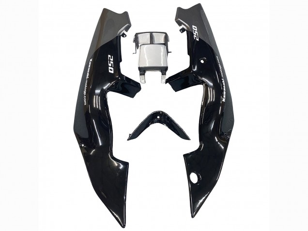 Billige Glänzendes Schwarz Grau Elf Touch4 Bridgestone 1989-1990 Kawasaki ZXR250 Motorrad Verkleidung