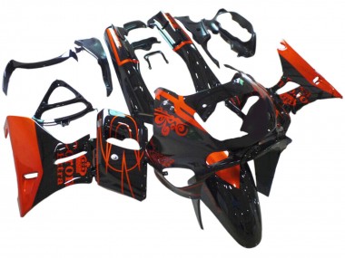 Billige Glänzendes Schwarz Rot Corona Extra 1993-2007 Kawasaki ZZR400 Motorrad Verkleidung