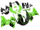 Billige Grün Glänzendes Schwarz Flamme 1998-2003 Kawasaki ZZR600 Motorrad Verkleidung