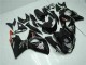 Billige Suzuki GSXR 1000 Motorrad Verkleidung 2009-2016 - Glanzendes Schwarz Rot Leuchtfeuer Motul