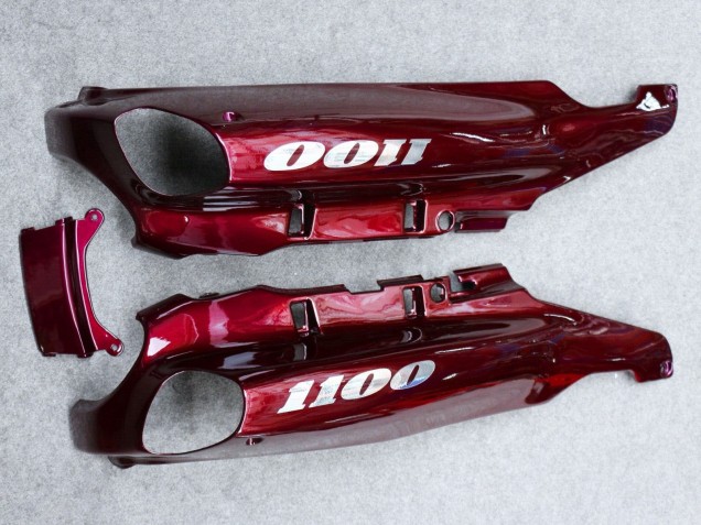 Billige Dunkel Rot 1993-2003 Kawasaki ZZR1100 Motorrad Verkleidung