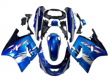 Billige Blau Silber Schwarz 1993-2003 Kawasaki ZZR1100 Motorrad Verkleidung