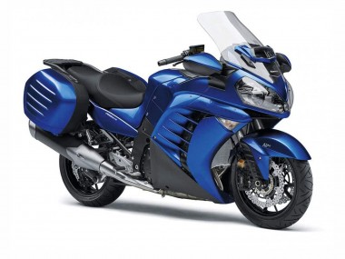 Billige Blau Schwarz 2007-2009 Kawasaki GTR1400/ZG1400 Motorrad Verkleidung