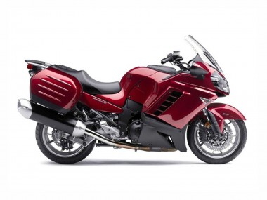 Billige Burgundy Schwarz 2007-2009 Kawasaki GTR1400/ZG1400 Motorrad Verkleidung