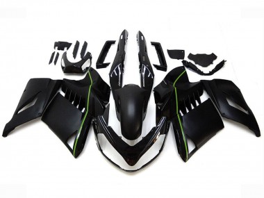Billige Matt Schwarz Grün Linie 2007-2009 Kawasaki GTR1400/ZG1400 Motorrad Verkleidung
