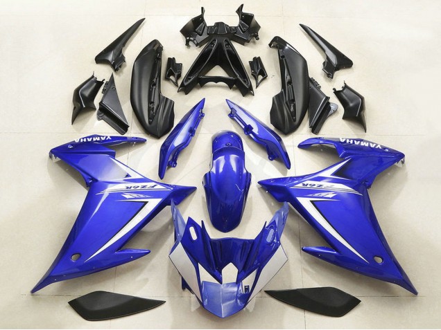 Billige Blau Weiß 2009-2015 Yamaha FZ6R Motorrad Verkleidung