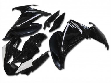 Billige Glänzendes Schwarz Weiß 2009-2015 Yamaha FZ6R Motorrad Verkleidung