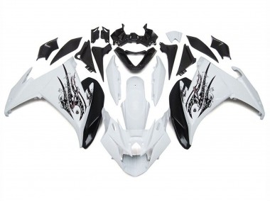 Billige Weiß Schwarz 2009-2015 Yamaha FZ6R Motorrad Verkleidung