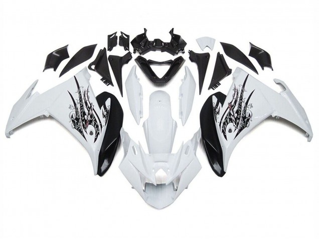 Billige Weiß Schwarz 2009-2015 Yamaha FZ6R Motorrad Verkleidung