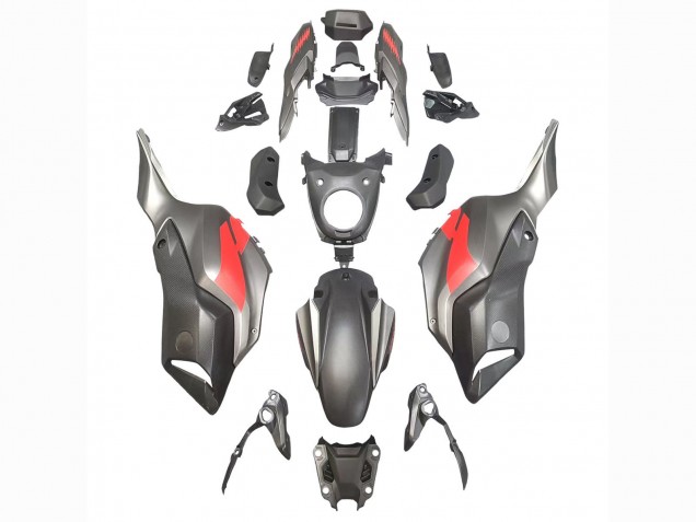 Billige Grau Rot 2012-2017 Yamaha MT07/FZ07 Motorrad Verkleidung