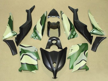 Billige Matt Schwarz Grün HellGelb 2012-2014 Yamaha TMAX530 Motorrad Verkleidung