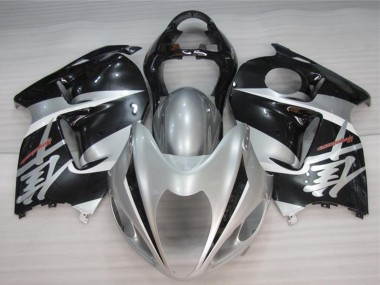Billige Suzuki GSXR 1300 Hayabusa Motorrad Verkleidung 1996-2007 - Silber Schwarz