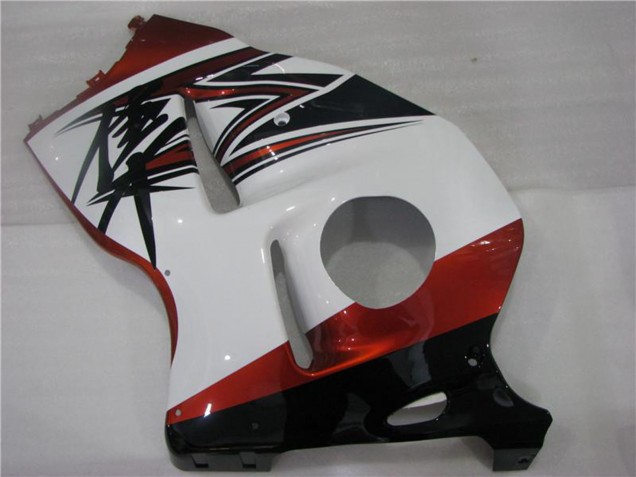 Billige Suzuki GSXR 1300 Hayabusa Motorrad Verkleidung 1996-2007 - Weiss Orange Schwarz