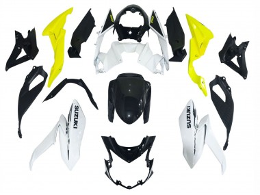 Billige Suzuki GSX-S 750 Motorrad Verkleidung 2017-2022 - Weiss Gelb