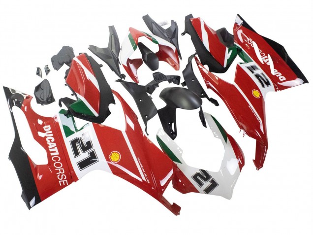 Billige Weiß Rot Grün Matt Schwarz Corse 21 2020-2024 Ducati Panigale V2 Motorrad Verkleidung