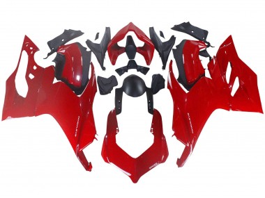 Billige Rot Matt Schwarz 2020-2024 Ducati Panigale V2 Motorrad Verkleidung