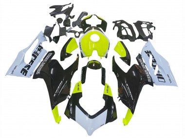Billige Weiß Limetten Grün Glänzendes Schwarz Stein Dinse VR 46 2020-2024 Ducati Panigale V2 Motorrad Verkleidung